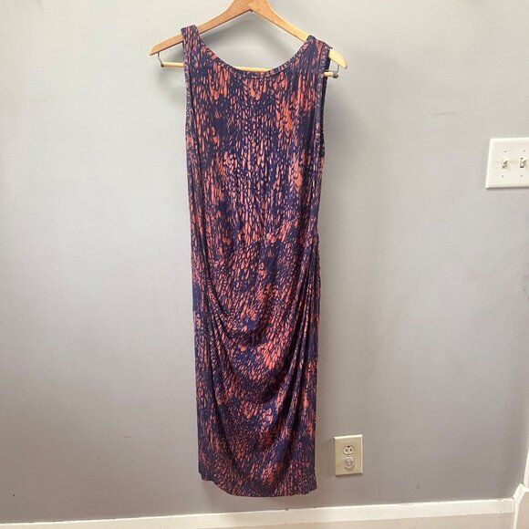 Peruvian Connection Womens Sleeveless Abstract Print Midi Dress M‎ - Picture 1 of 5